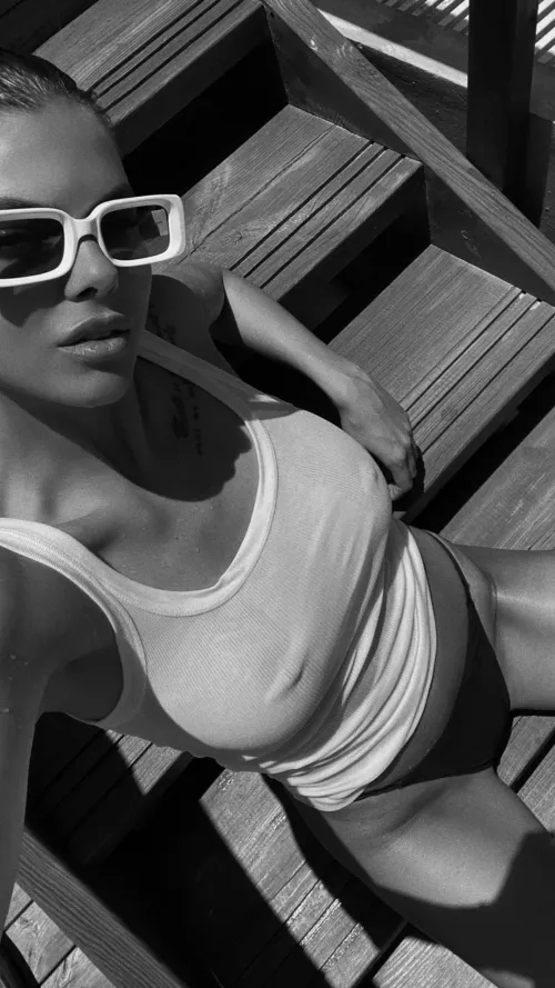 black and white