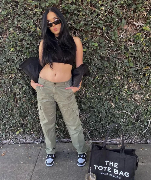 Black crop top