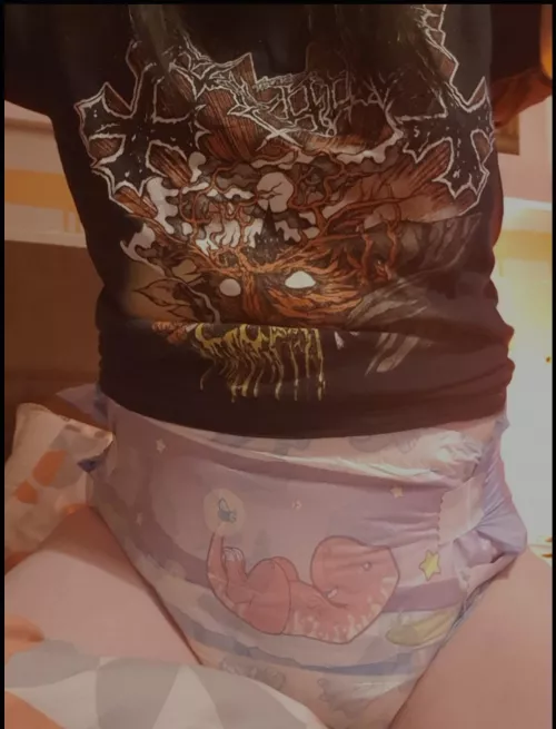 Black Metal shirts and badly put on diapers part 2!