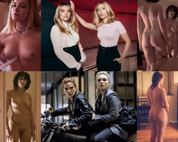 Black Widow sisters Scarlett Johansson and Florence Pugh Black Widow sisters Scarlett Johansson and Florence Pugh