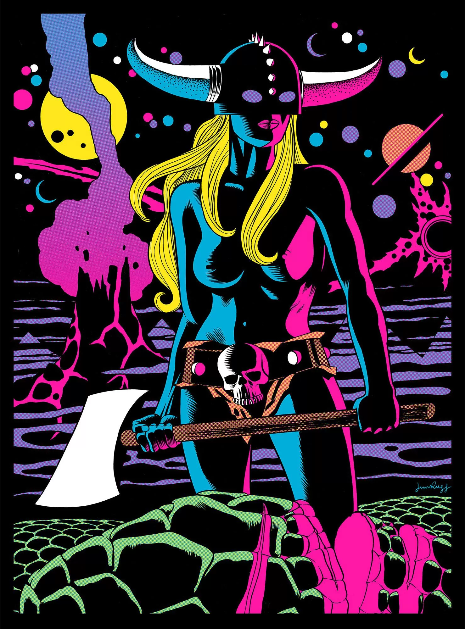 Blacklight viking warrior by Jim Rugg (date unknown) Blacklight viking warrior by Jim Rugg (date unknown)