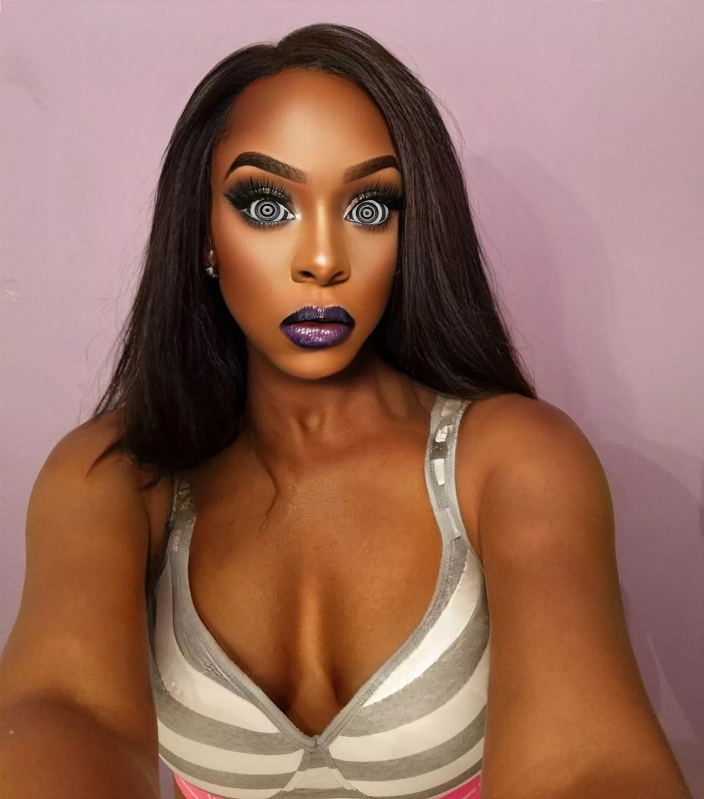 Blank mind and fat lips for Master to enjoy on his day off