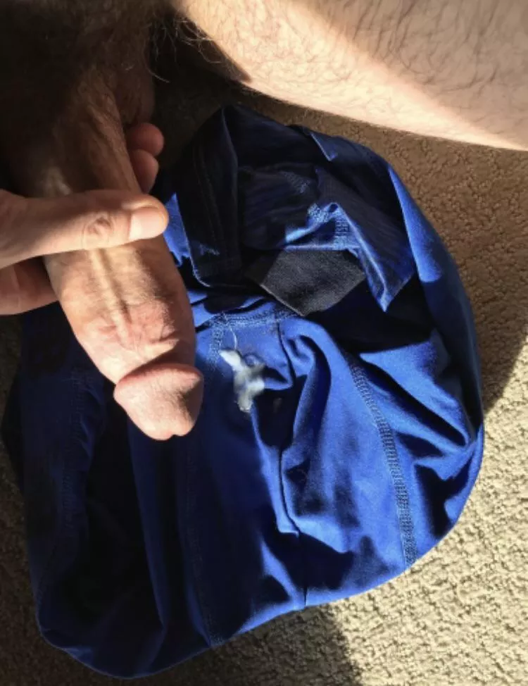 Blew my load all over my boxers.