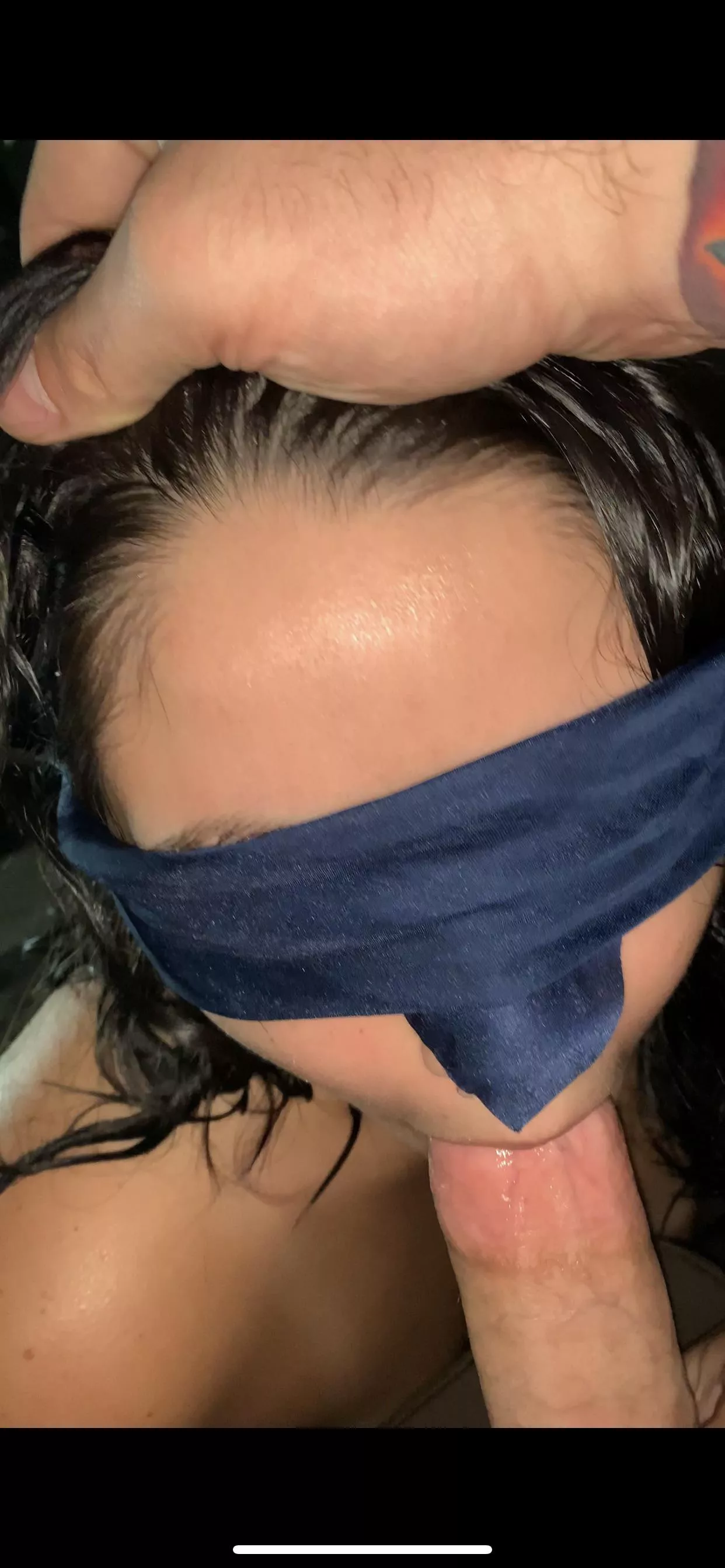 Blind folded and gagged with daddies cock 🤤 OC Blind folded and gagged with daddies cock 🤤 OC