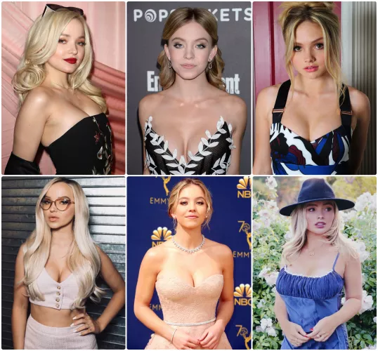 Blonde Actresses In Superhero Shows Under 5'6 and Thankfully Boasting Bountiful Bosoms: Dove Cameron, Sydney Sweeney, Natalie Alyn Lind Blonde Actresses In Superhero Shows Under 5'6 and Thankfully Boasting Bountiful Bosoms: Dove Cameron, Sydney Sweeney, Natalie Alyn Lind