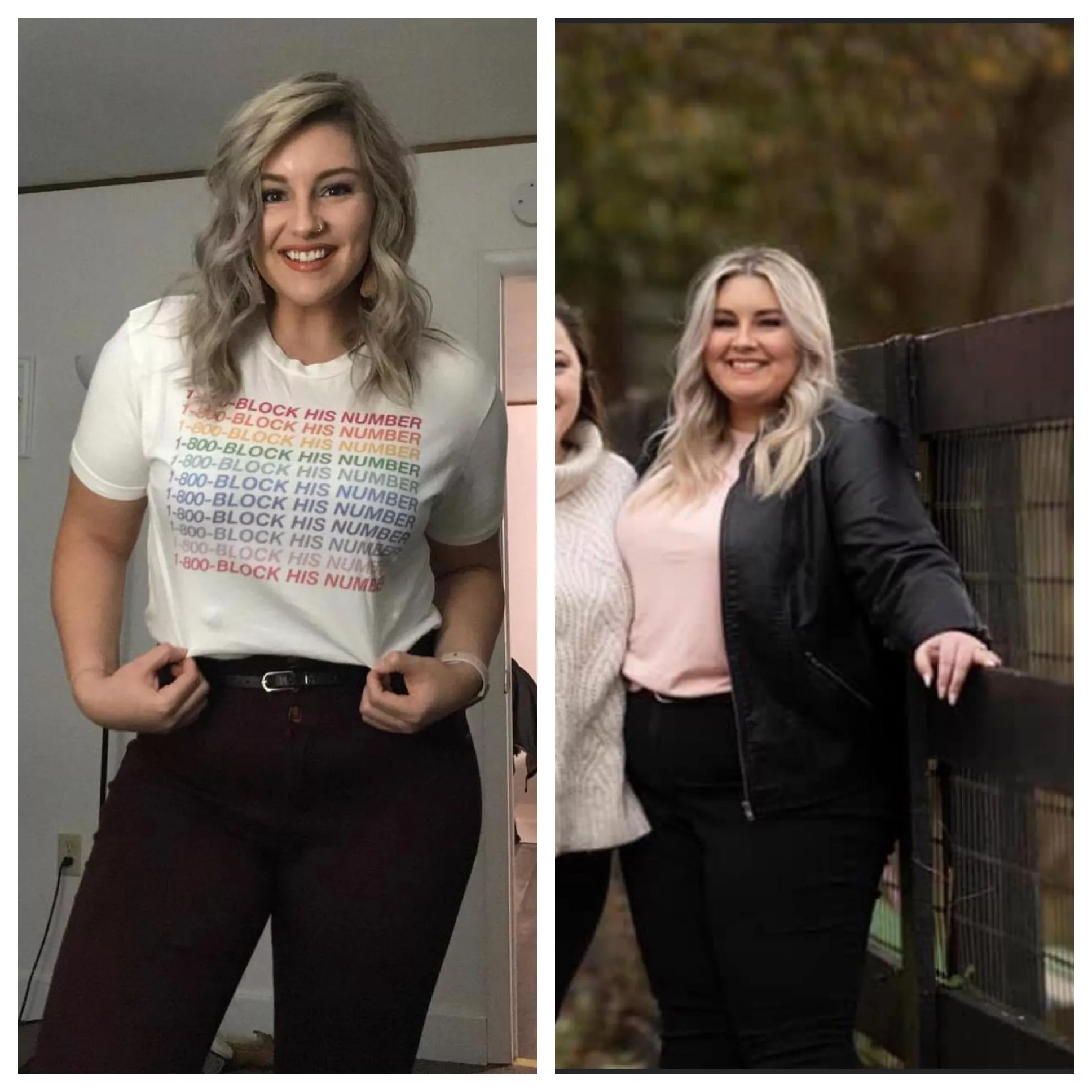Blonde babe absolutely blows up after college Blonde babe absolutely blows up after college