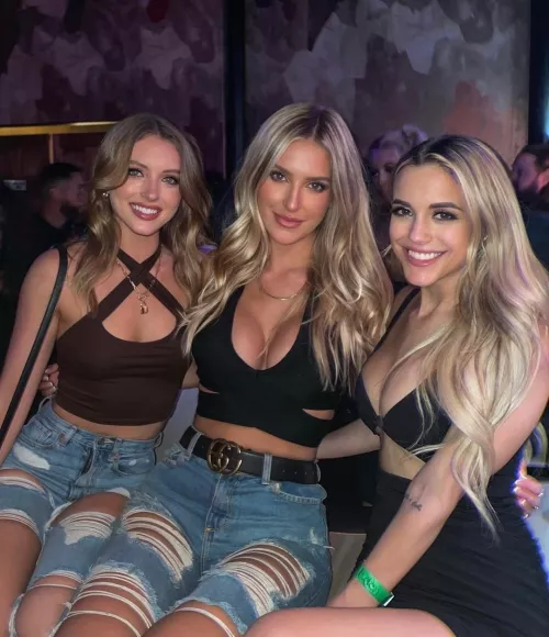 Blondes in black and blue