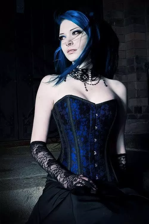 Blue and black Blue and black