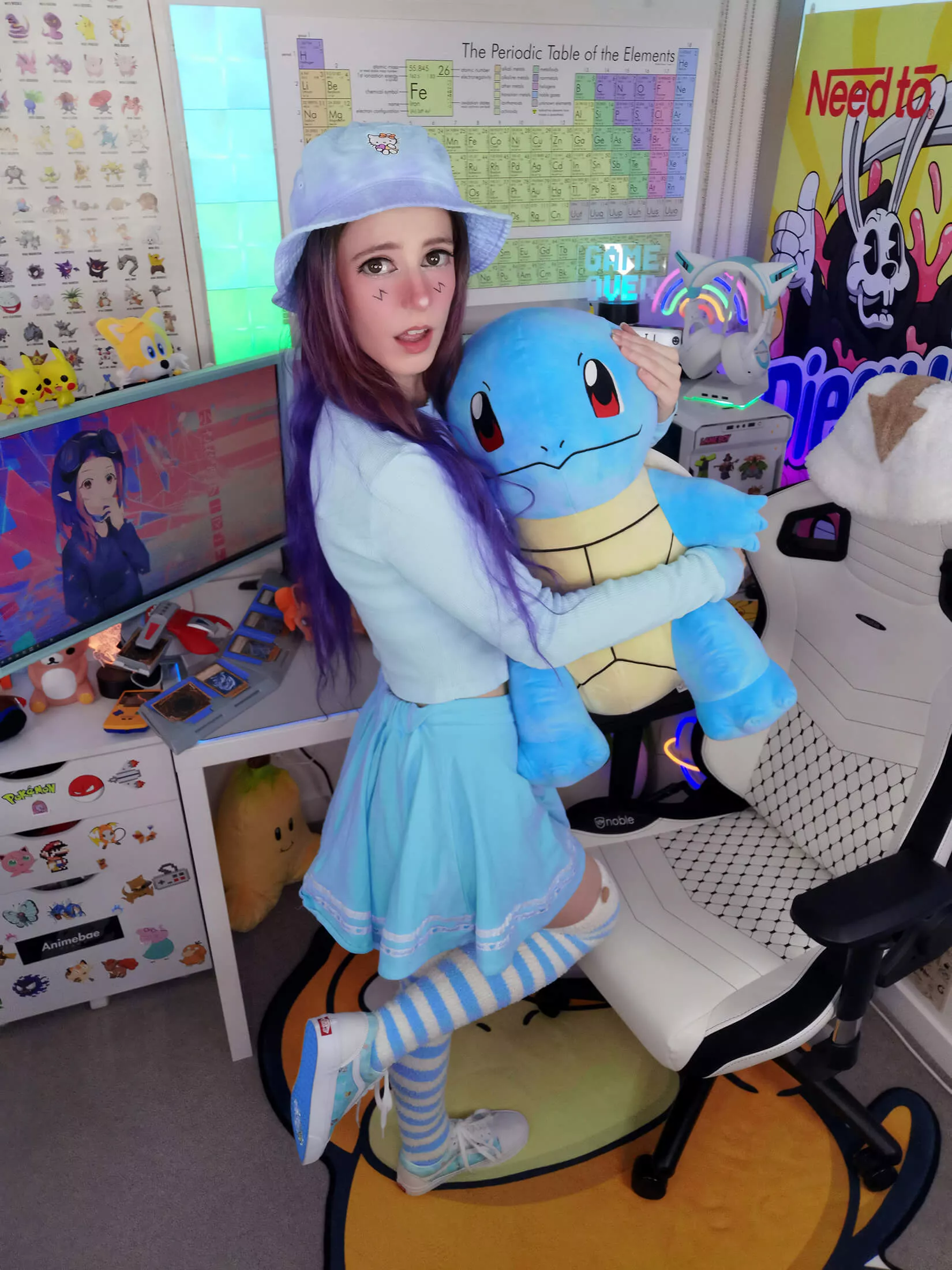 blue and white thigh highs ππ blue and white thigh highs ππ