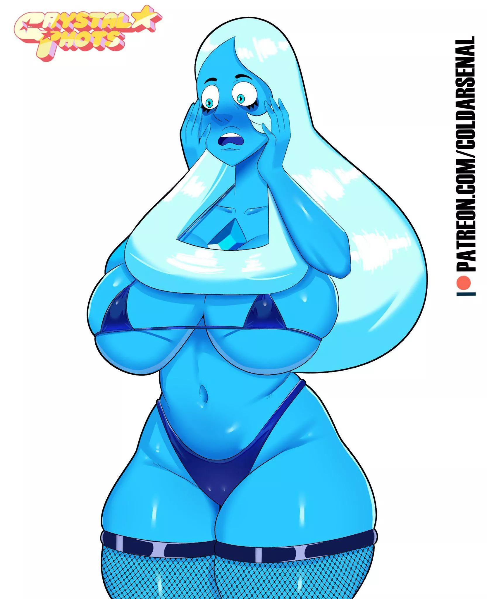 Blue diamond nude