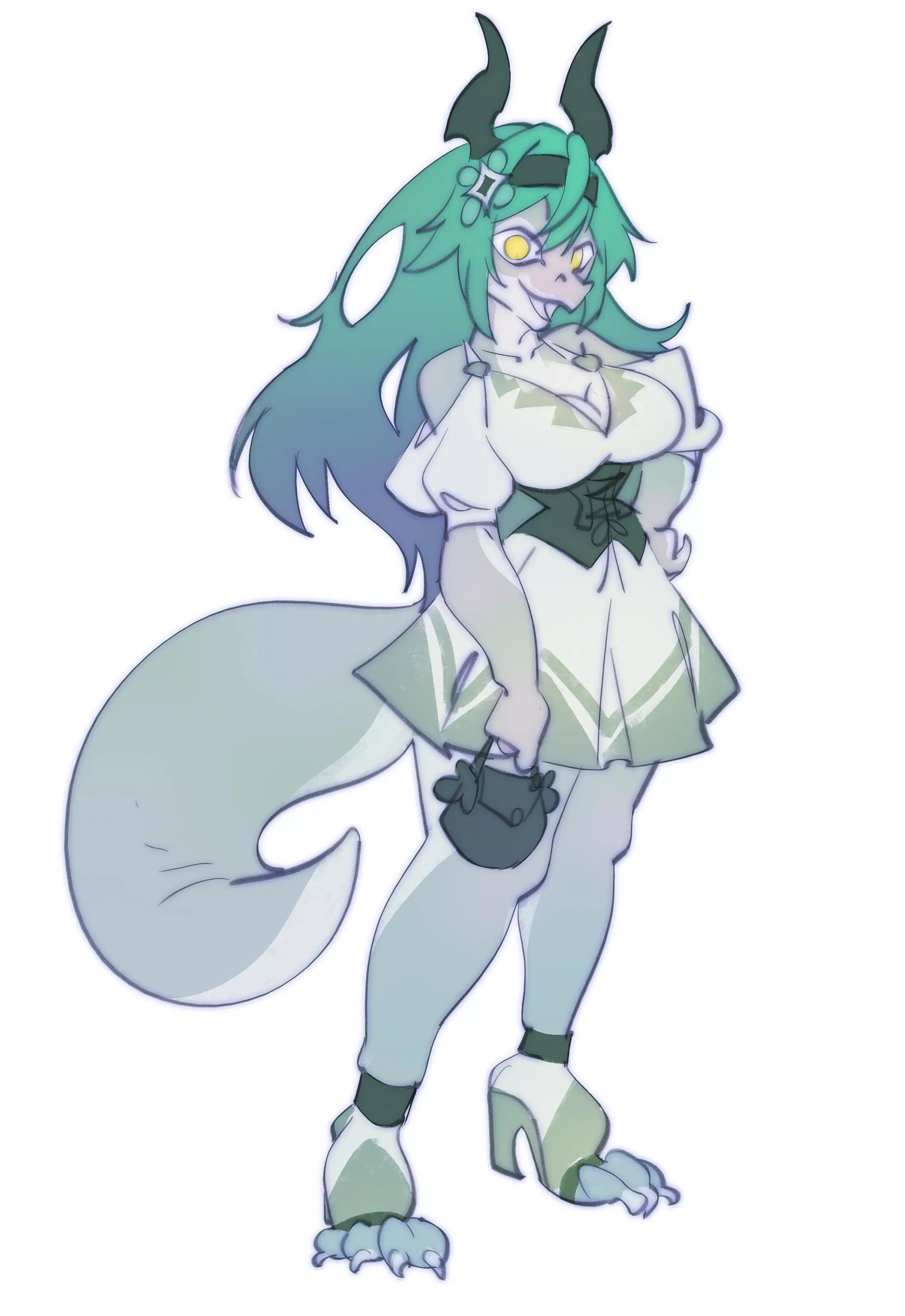 Blue Petal! Finished client commission for this lovely scaley. My commissions are open starting from $50.