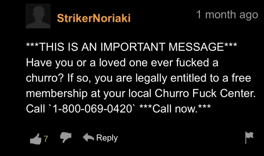 Blursed Churro .
