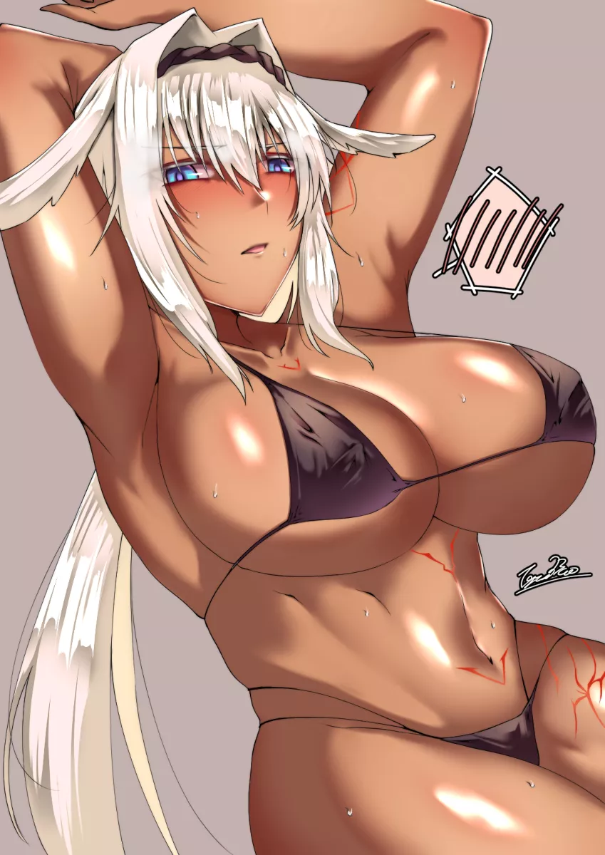 Blushing, Bikini Caenis. Blushing, Bikini Caenis.