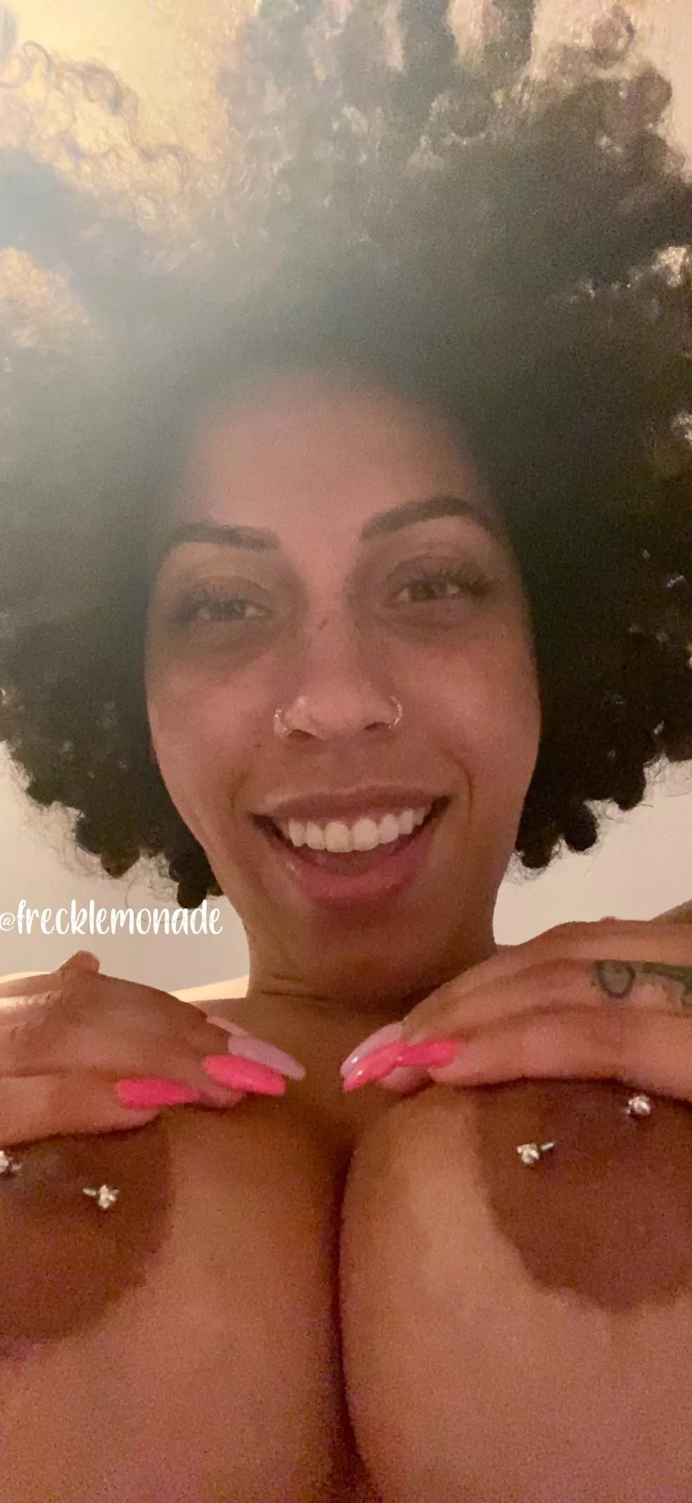 Boobies or curls? Boobies or curls?