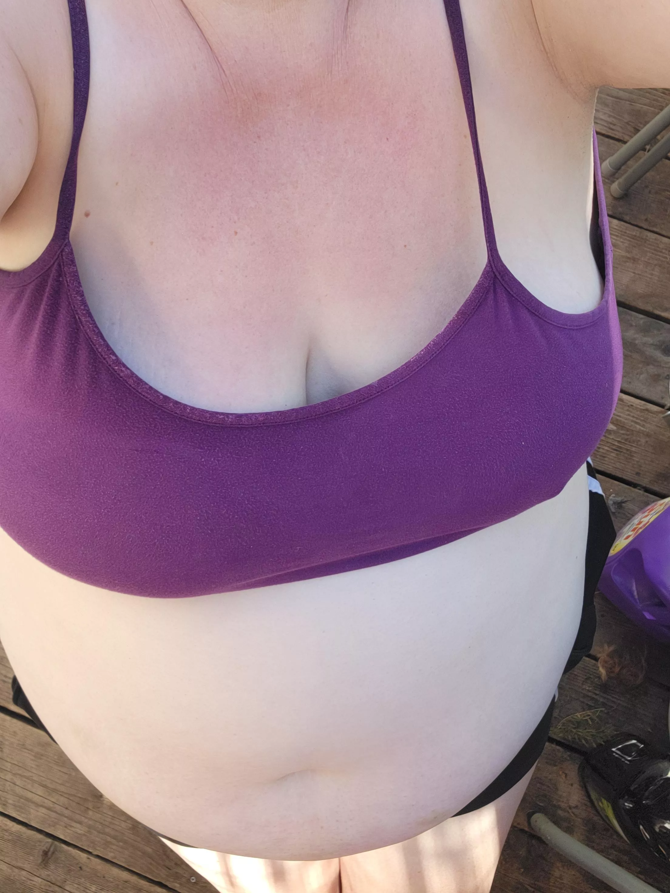 Boobs or belly? Boobs or belly?