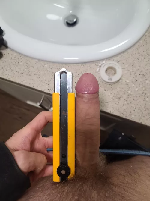 Bored at work, figured I'd compare against things in my tool pouch. I think I'm the exact same dimensions as this blade. Anybody wanting to compare, feel free to pm