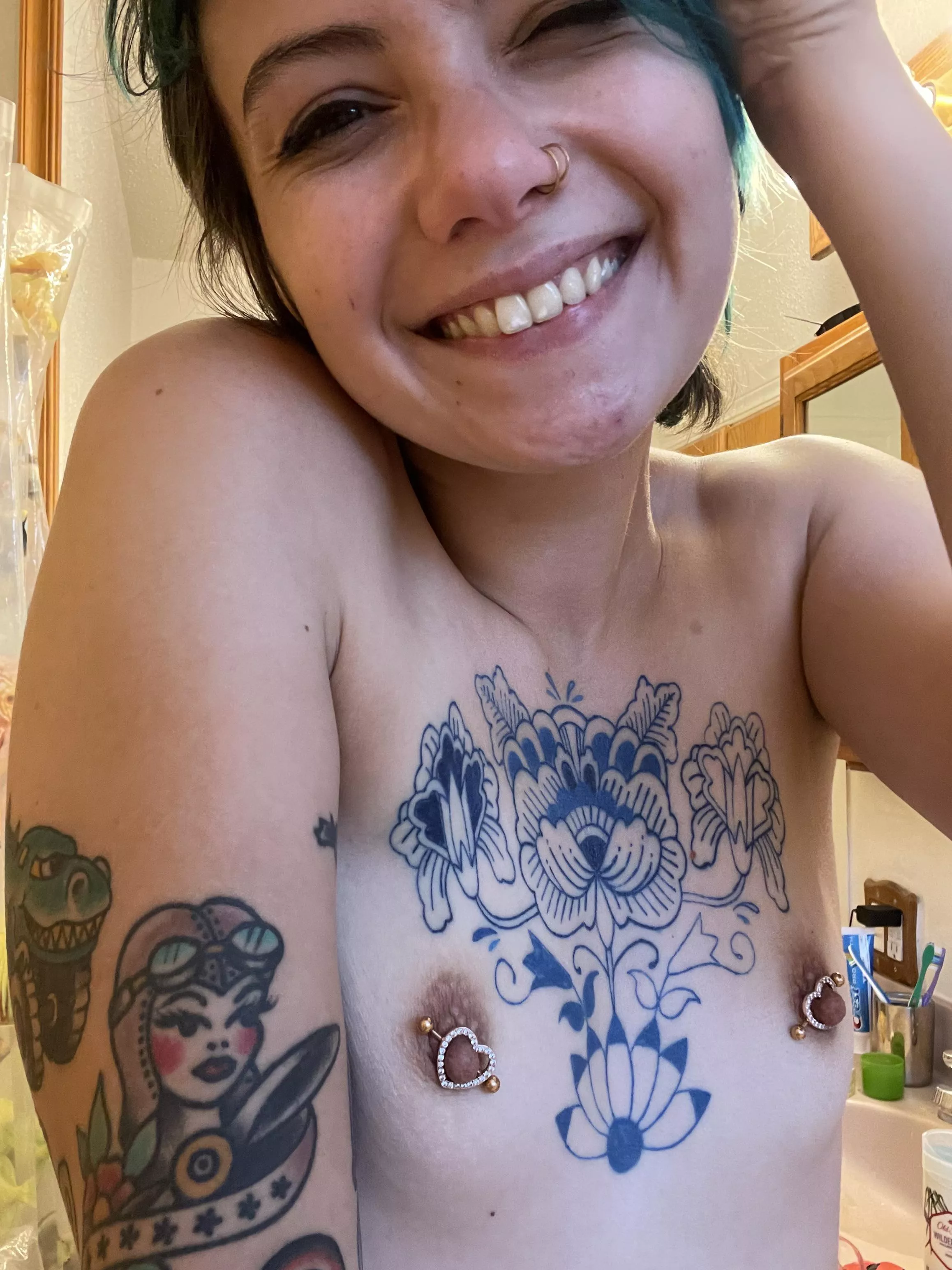 Bored at work, what do you think about my nipple rings? Bored at work, what do you think about my nipple rings?