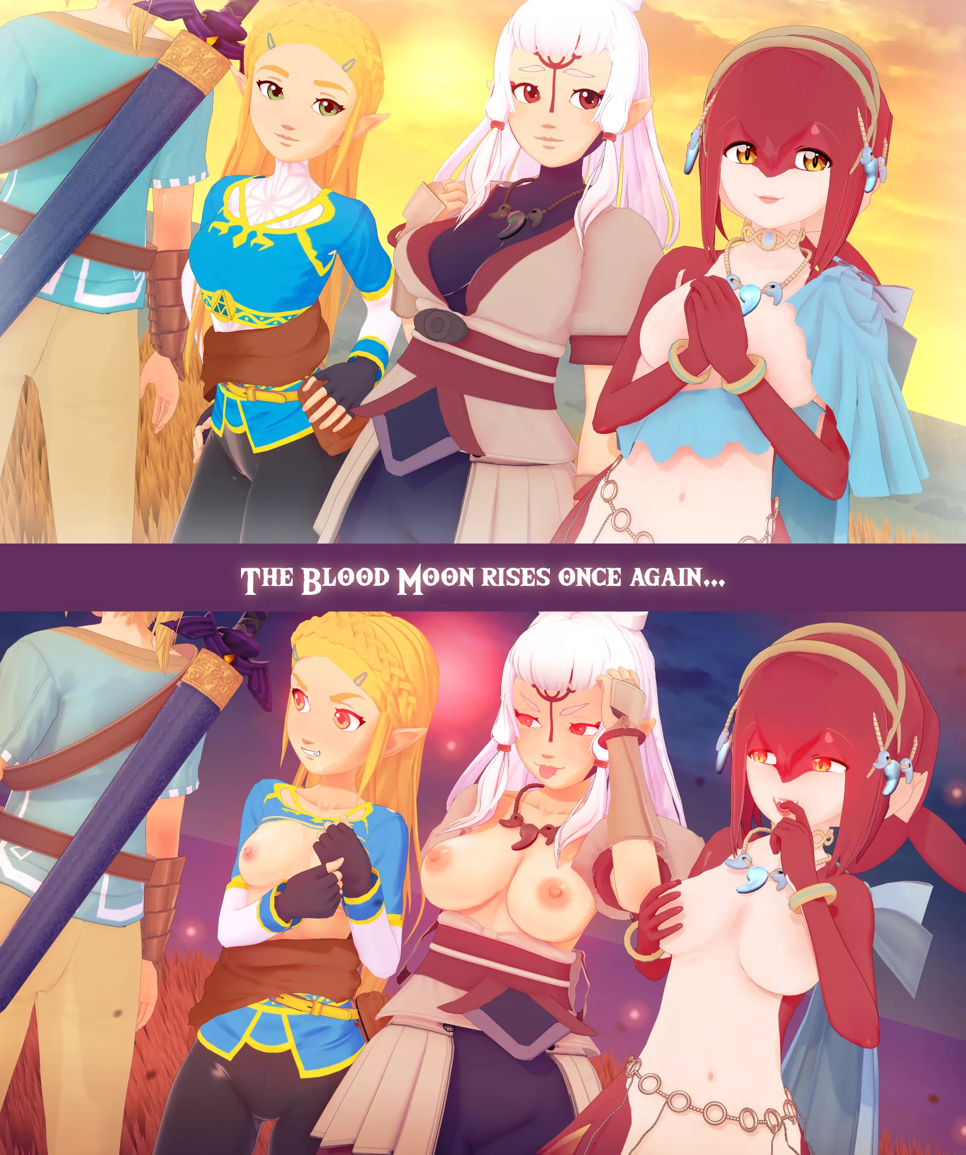 *Boss music starts playing* featuring Link, Zelda, Mipha & Paya [Legend of Zelda] (Witchanon)