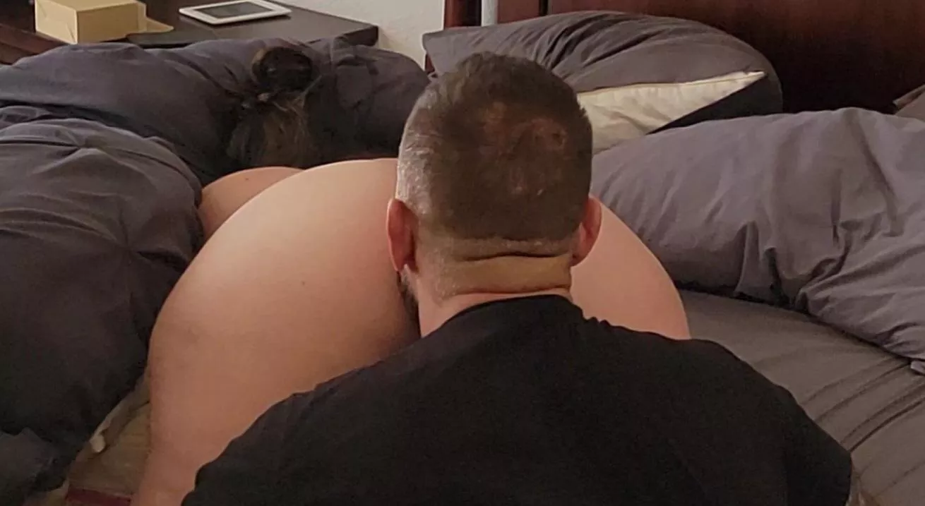 Both of us with our faces buried in pillows. [fm]