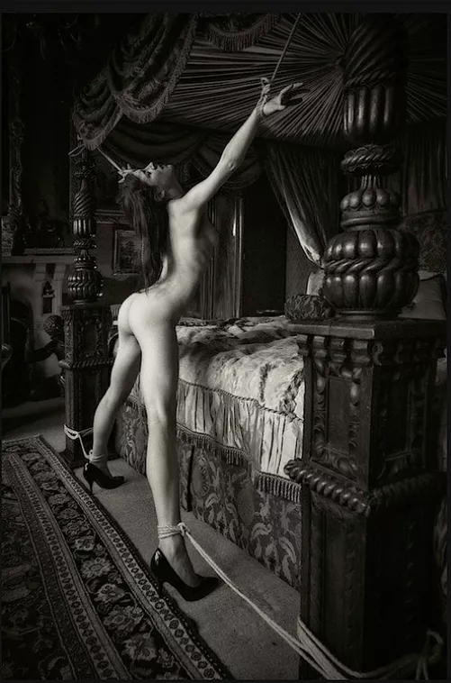 Bound To An Ornate Bed