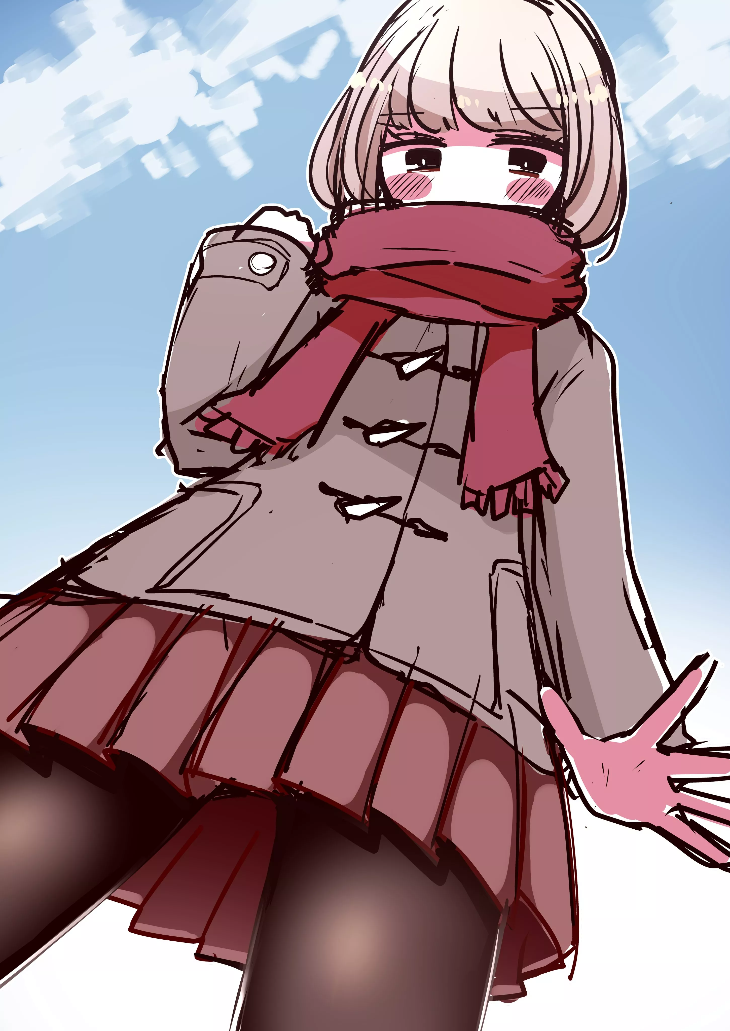 Boys, skirts, and tights. Wonderful combination.