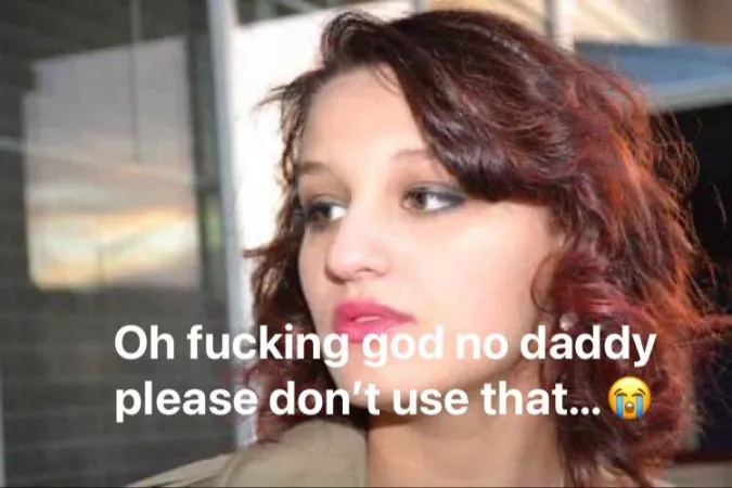 Boys what’s daddy about to use on her that has her bitch ass self so scared?