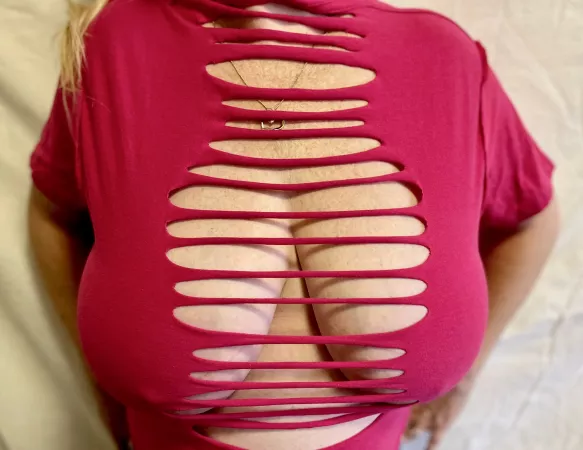 Braless and huge