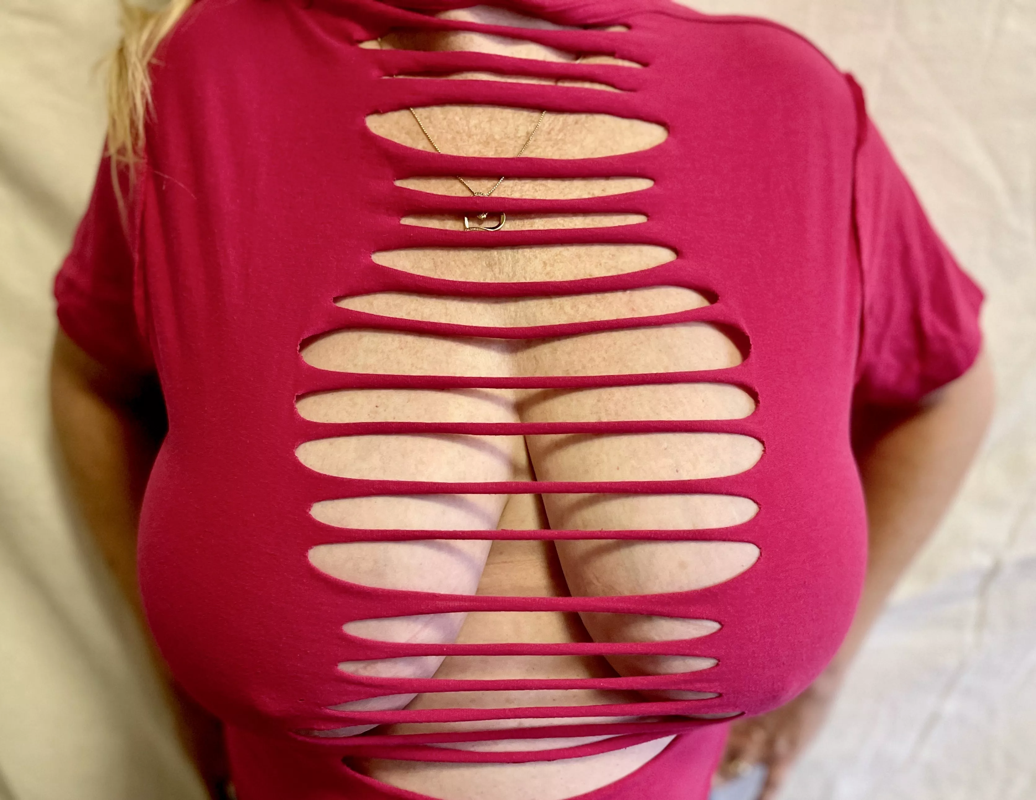 Braless and huge Braless and huge