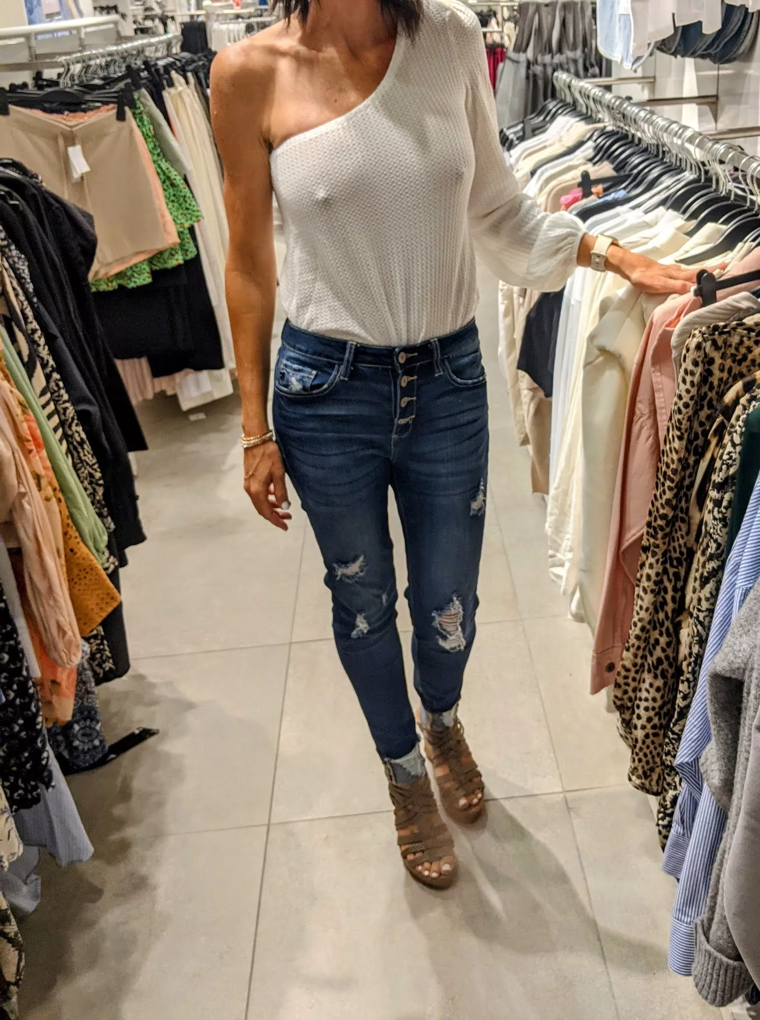 Braless shopping is the best, right? Braless shopping is the best, right?