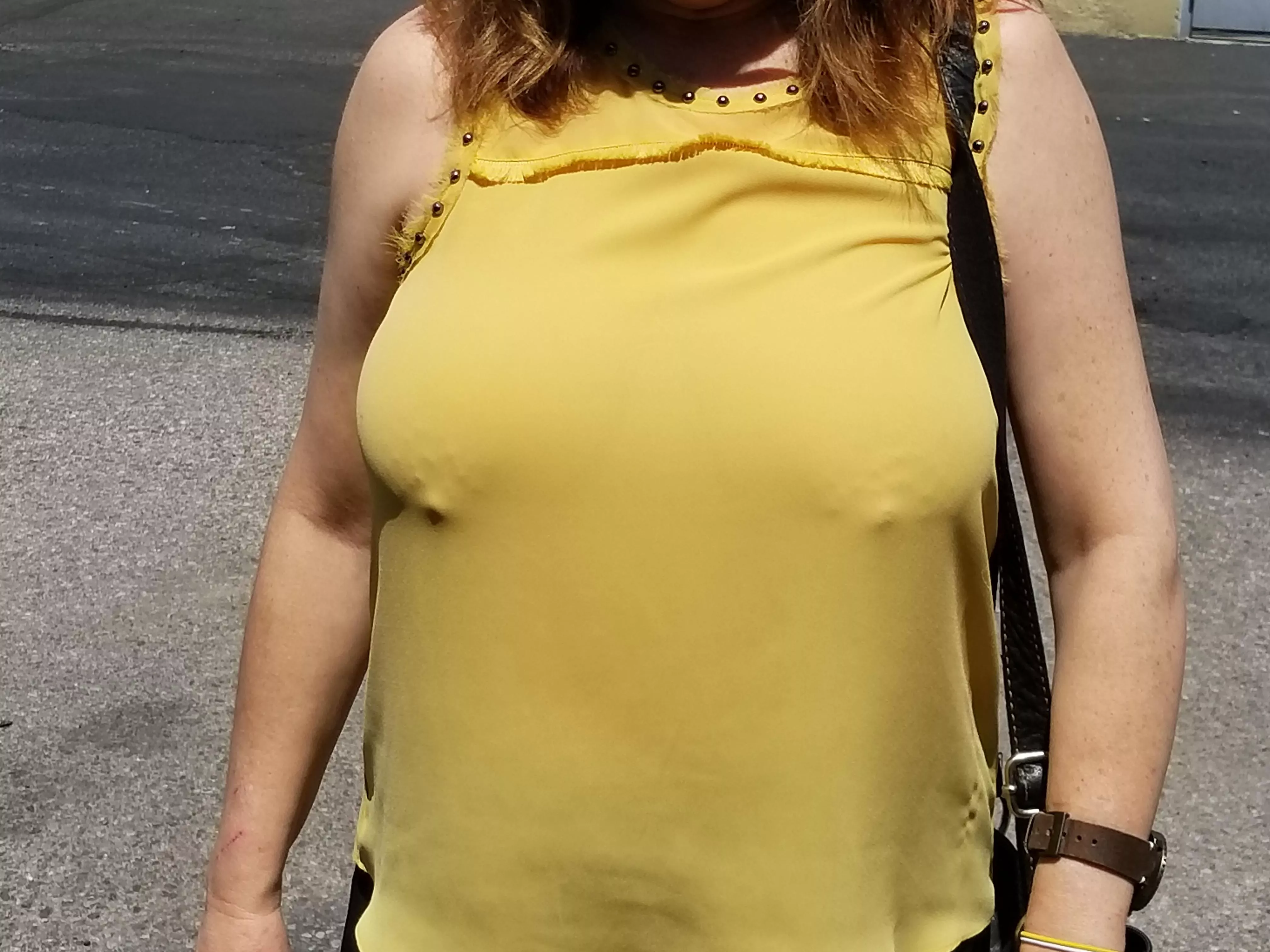 Braless to lunch Braless to lunch