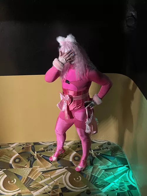 Bravery test! My sissiest outfit in public at the ABS with my partner!