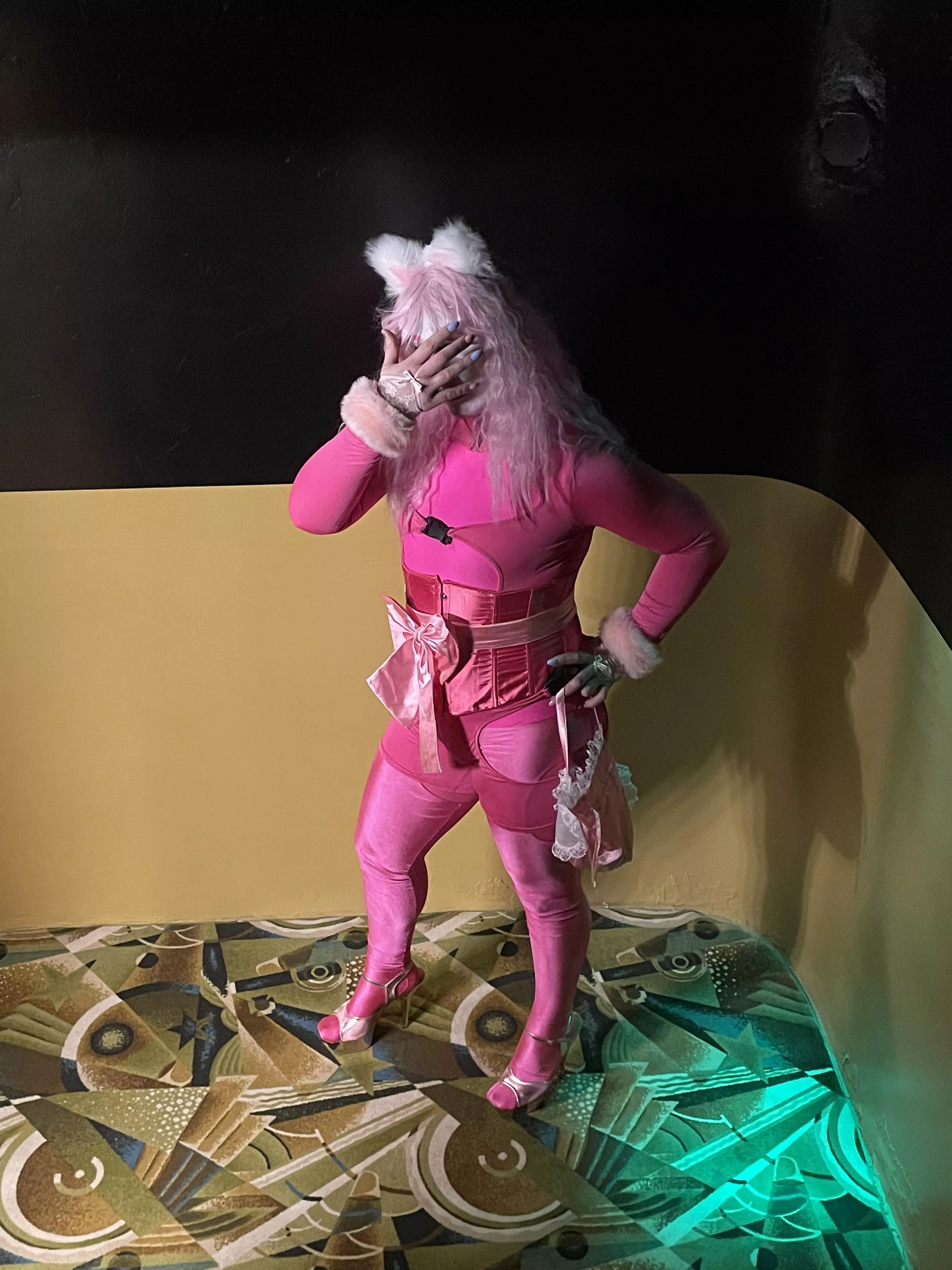 Bravery test! My sissiest outfit in public at the ABS with my partner!