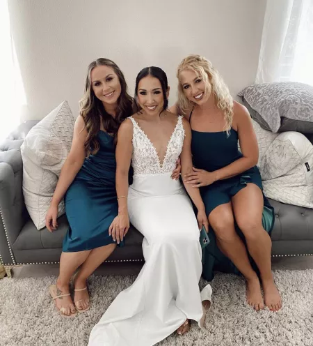 Bride and friends Bride and friends