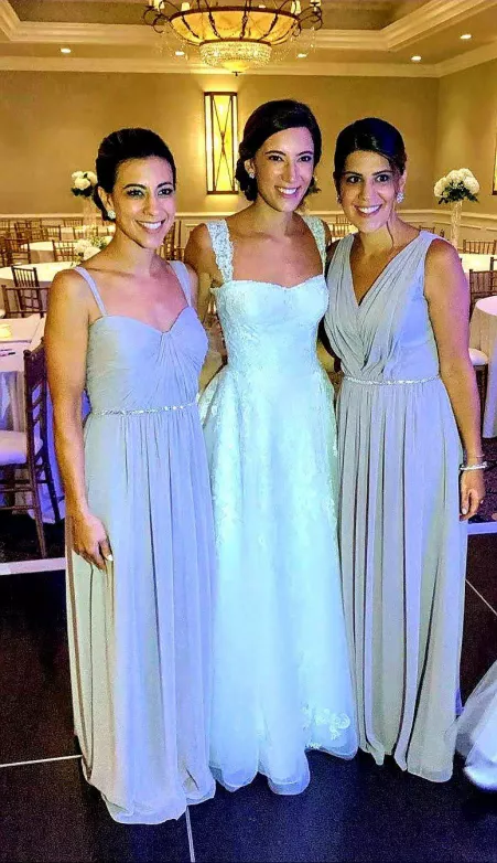 Bride with her sisters Bride with her sisters