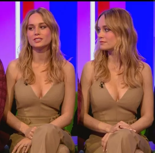 Brie Larson doesn't like men staring at her fat tits Brie Larson doesn't like men staring at her fat tits