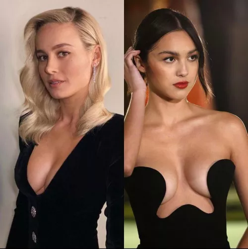 Brie Larson or Olivia Rodriguez? Which rack looks better in a black dress? Brie Larson or Olivia Rodriguez? Which rack looks better in a black dress?