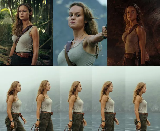 Brie Larson's Incredible boobs in Kong Skull Island Brie Larson's Incredible boobs in Kong Skull Island