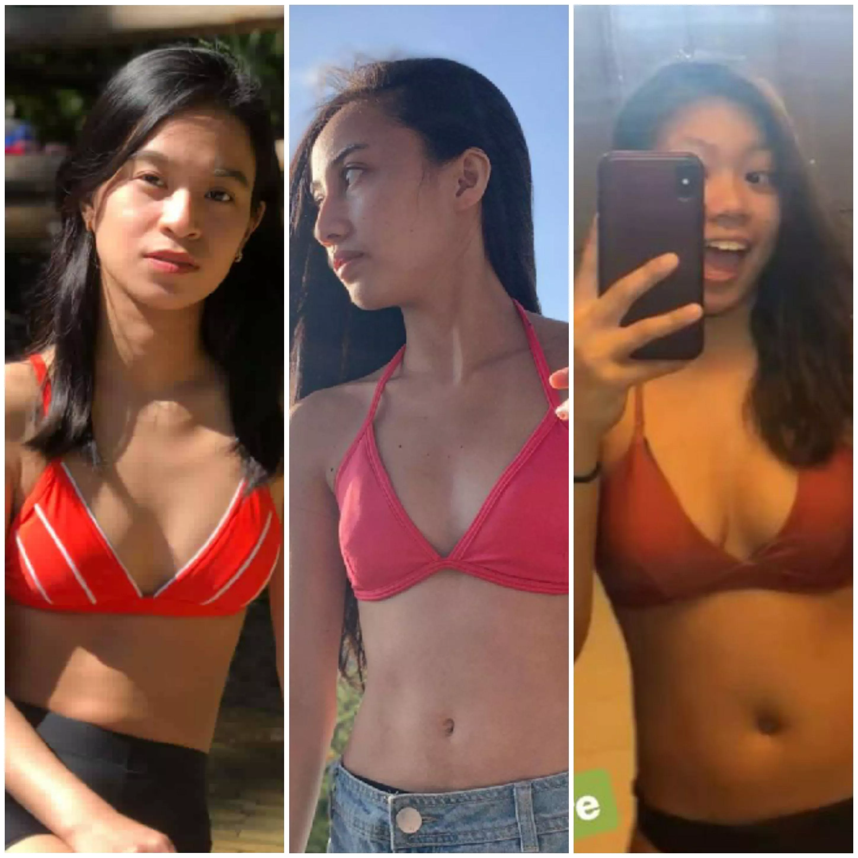 Brown babes in pink bras Brown babes in pink bras