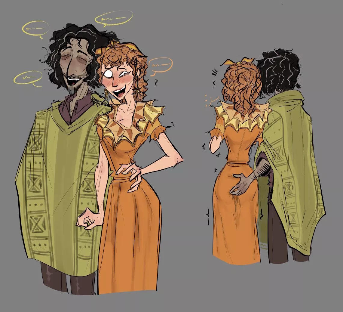 Bruno giving his sister Pepa a little precipitation (Badlyjiim) [Encanto]