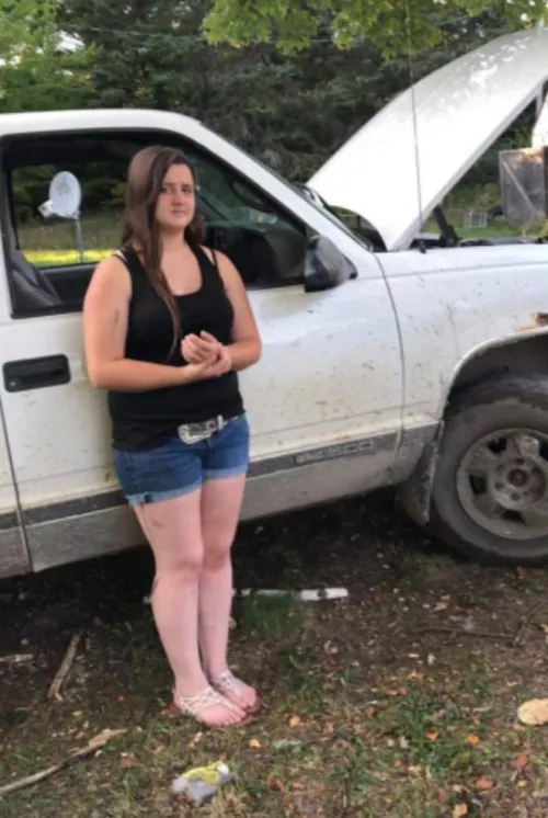 Brutal ideas on torturing her with the vehicle behind her Brutal ideas on torturing her with the vehicle behind her