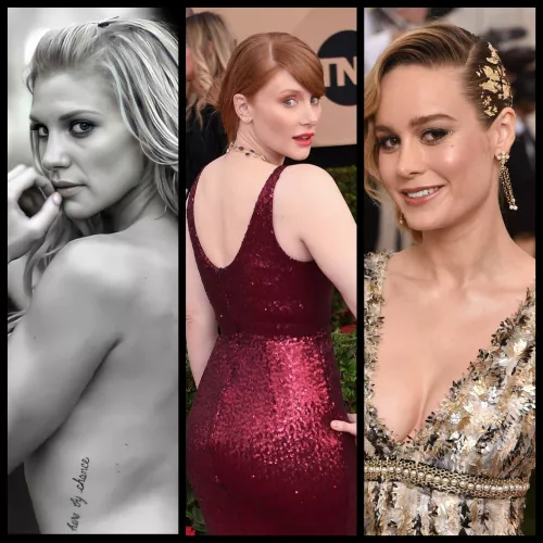 Bryce Dallas Howard, Katee Sackhoff and Brie Larson... I'm gonna need alot of them to get through this morning