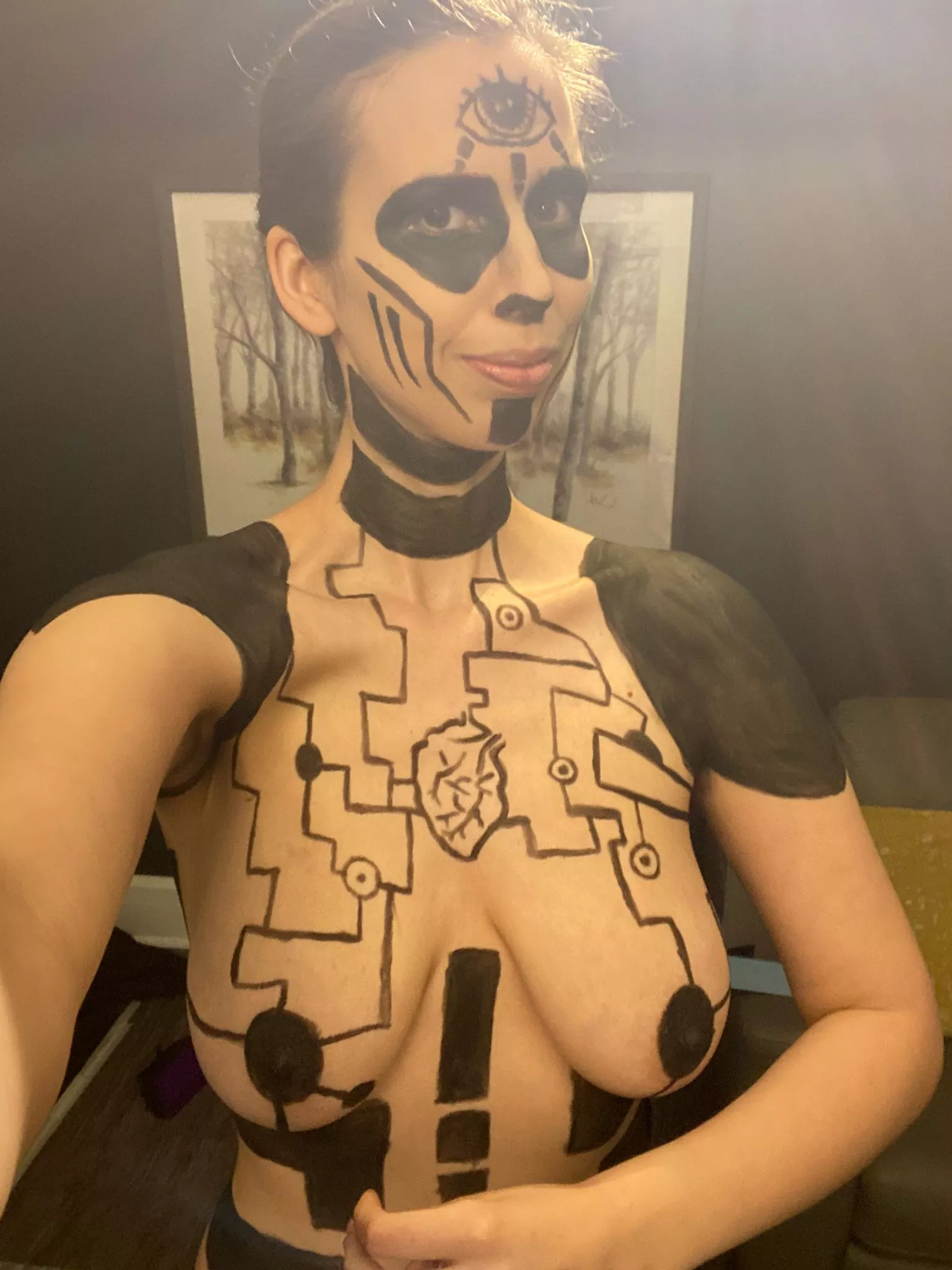 BTS Selfie From A Bodypaint Shoot