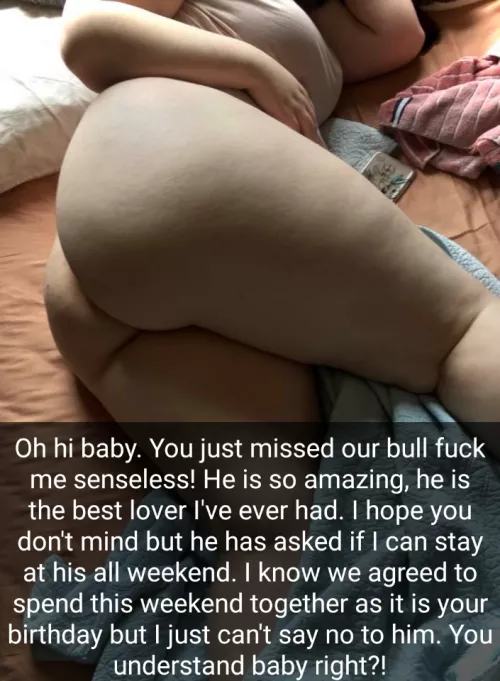 Bull leaves treat for cucky Bull leaves treat for cucky