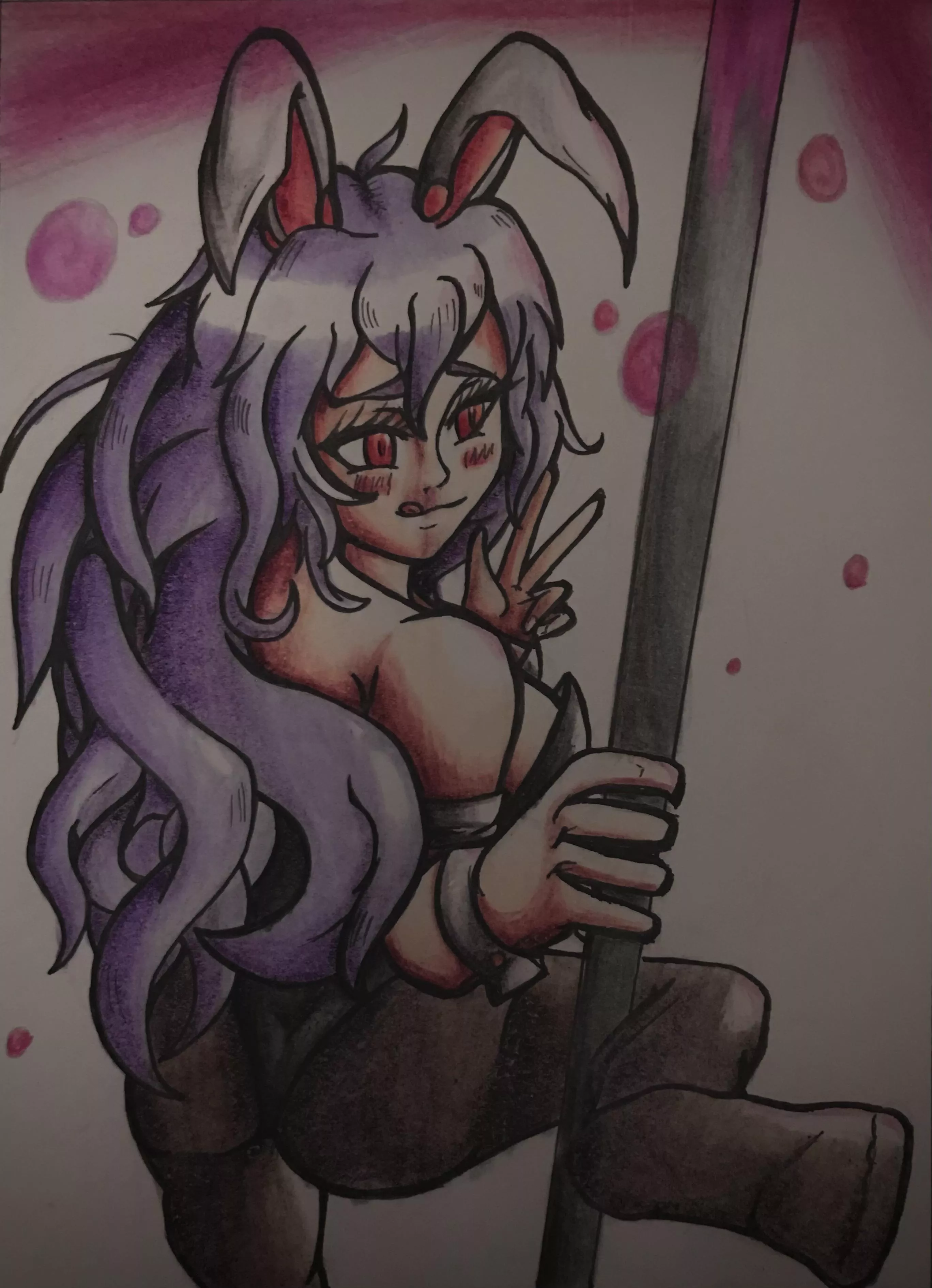 Bunny suit wearing Reisen (OC) Bunny suit wearing Reisen (OC)