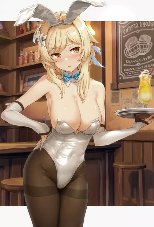 Bunny waitress Lumine Bunny waitress Lumine
