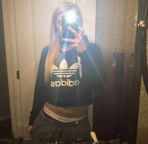 Calvin Klein thong hanging out😏