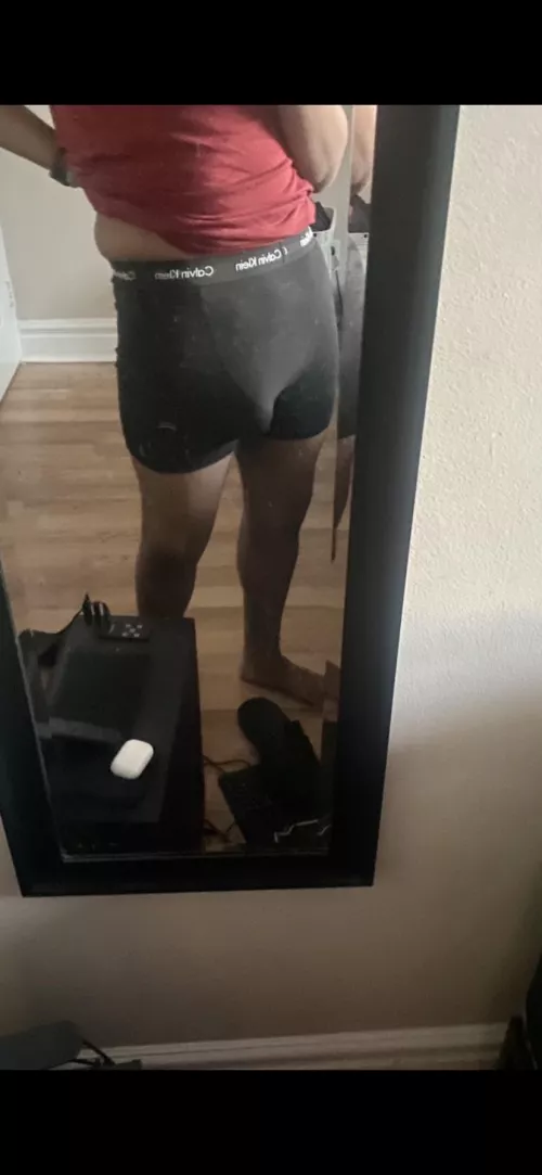 Can barely fit it in my underwear Can barely fit it in my underwear