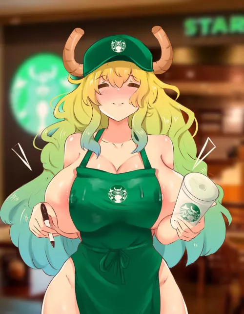 Can I get a large iced frappe with breast mil- Can I get a large iced frappe with breast mil-