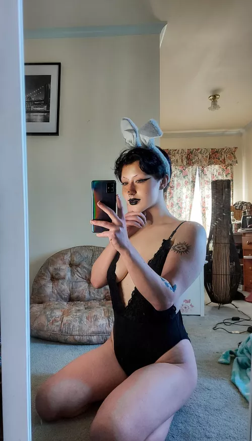 Can I hop on your dick? 🐰😈💦🍆