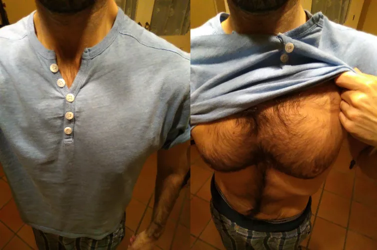 Can I offer you a nice hairy chest in this trying time?